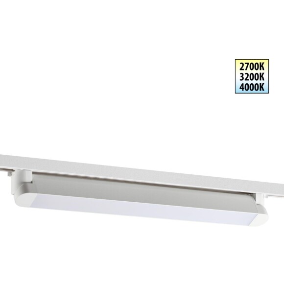 359794 PORT NT25 236 белый Светильник однофазный двухжильный трековый с переключ. цв. температуры IP20 LED 24W 180-265V 2700К/3200К/4000К ITER