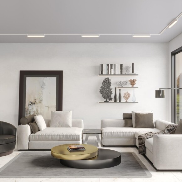 359794 PORT NT25 236 белый Светильник однофазный двухжильный трековый с переключ. цв. температуры IP20 LED 24W 180-265V 2700К/3200К/4000К ITER