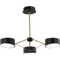 SLE6005-402-03 Светильник потолочный Черный, Золотистый/Черный LED 3*10W VALLE