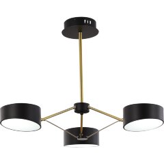 SLE6005-402-03 Светильник потолочный Черный, Золотистый/Черный LED 3*10W VALLE SLE6005-402-03 Светильник потолочный Черный, Золотистый/Черный LED 3*10W VALLE