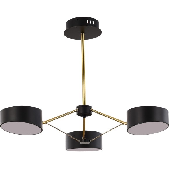 SLE6005-402-03 Светильник потолочный Черный, Золотистый/Черный LED 3*10W VALLE