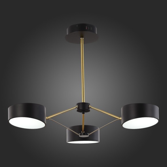 SLE6005-402-03 Светильник потолочный Черный, Золотистый/Черный LED 3*10W VALLE