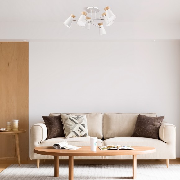 SLE1252-501-01 Светильник настенный Белый, Золотистый/Белый, Дерево E27 1*60W ALFEO SLE1252-501-01 Светильник настенный Белый, Золотистый/Белый, Дерево E27 1*60W ALFEO