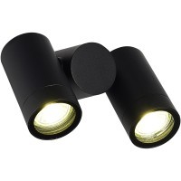 SL9011.402.02 Светильник уличный потолочный ST-Luce черный/белый GU10 2*50W ECOLLO