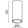 Потолочный светильник Technical C056CL-L12B4K-W-B