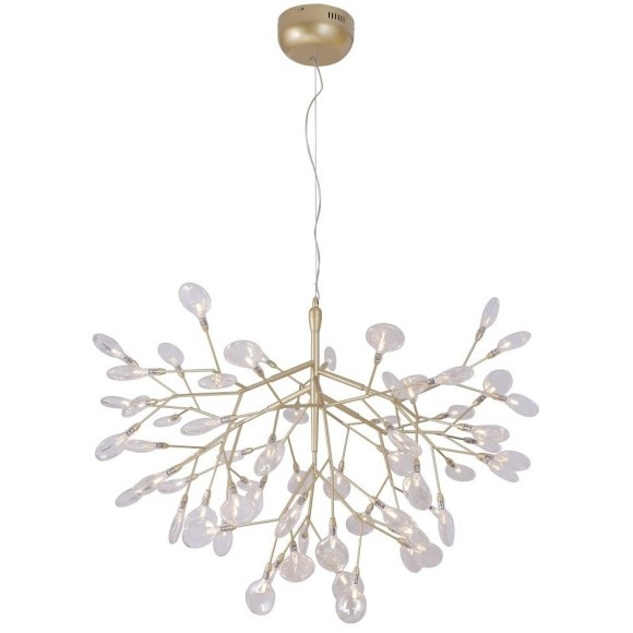 Светильник подвесной Crystal Lux EVITA SP63 GOLD/TRANSPARENT