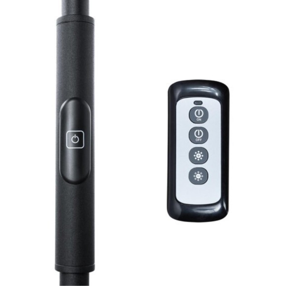 Торшер светодиодный с пультом и выключателем регулировка яркости Sceptrum A1822PN-1BK