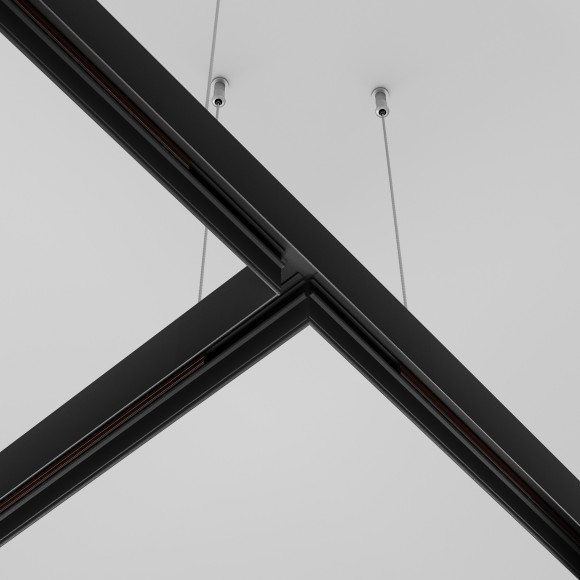 Т-образный соединитель для накладных шинопроводов Maytoni Exility TRA034CT-41B