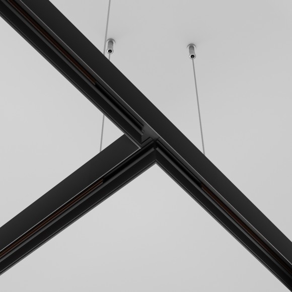 Т-образный соединитель для накладных шинопроводов Maytoni Exility TRA034CT-41B