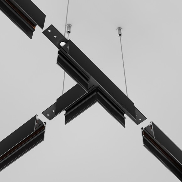 Т-образный соединитель для накладных шинопроводов Maytoni Exility TRA034CT-41B