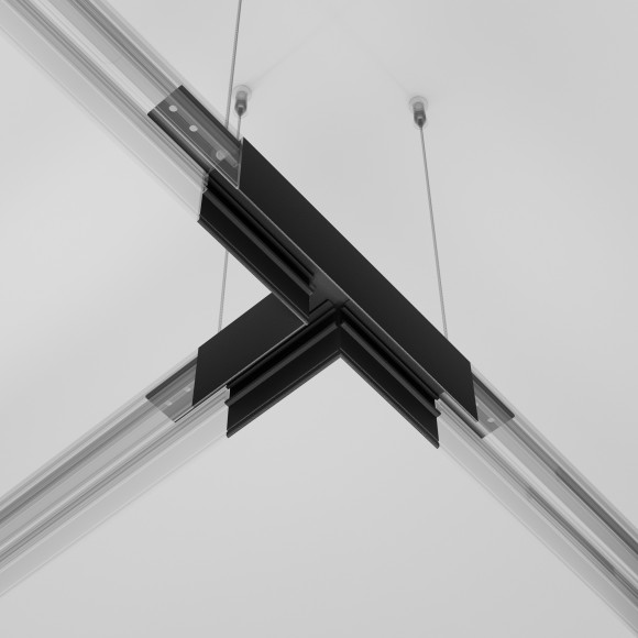 Т-образный соединитель для накладных шинопроводов Maytoni Exility TRA034CT-41B