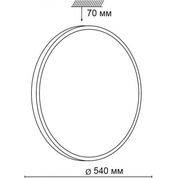 Настенно-потолочный светильник Sonex 2088/EL LOTA NICKEL IP43 светодиодный LED 72W