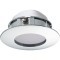95818 Светодиодный встраиваемый светильник PINEDA, 1х4,9W(LED), Ø78, IP44, пластик, хром