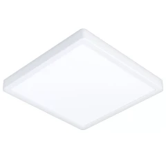 Накладной светильник EGLO FUEVA 5 30893, встроенный LED 20,5Вт, 4000К, 2500Лм, подключение 220В, IP44, белый стальной корпус, белый пластиковый плафон, 285 × 285 × 30 мм