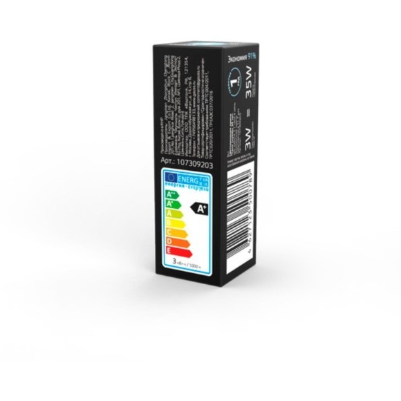 107309203 Лампа Gauss LED G9 AC185-265V 3W 300lm 4100K 1/20/200 диммируемая