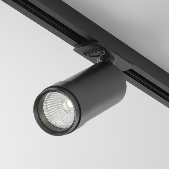 Однофазный двужильный светодиодный трековый светильник Maytoni Unity TR021-1-124K-Z-B Focus Zoom 4000К 900Лм CRI90+ 50° 12Вт