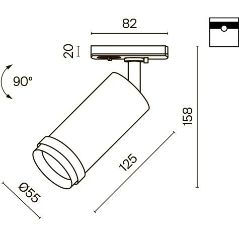 Однофазный двужильный светодиодный трековый светильник Maytoni Unity TR021-1-124K-Z-B Focus Zoom 4000К 900Лм CRI90+ 50° 12Вт Однофазный двужильный светодиодный трековый светильник Maytoni Unity TR021-1-124K-Z-B Focus Zoom 4000К 900Лм CRI90+ 50° 12Вт