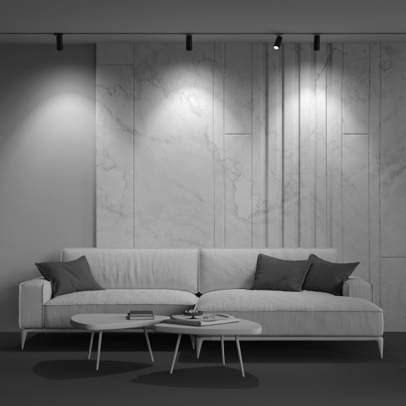 Однофазный двужильный светодиодный трековый светильник Maytoni Unity TR021-1-124K-Z-B Focus Zoom 4000К 900Лм CRI90+ 50° 12Вт Однофазный двужильный светодиодный трековый светильник Maytoni Unity TR021-1-124K-Z-B Focus Zoom 4000К 900Лм CRI90+ 50° 12Вт