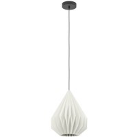 43932 Подвесной светильник (люстра) MINTING, 1X25W (E27), Ø310, сталь, черный / бумага, белый