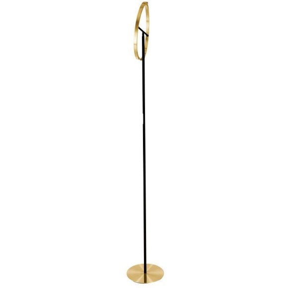 901973 Светодиодный торшер CASTELPOTO, 2X8,8W(LED), 3000K, 2000lm, сталь, латунь состаренный, черный, белый