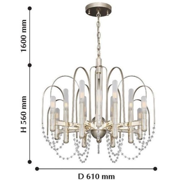 Подвесная люстра La Salute 2308-12P