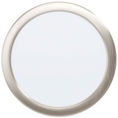 99155 Светодиодный встраиваемый светильник FUEVA 5, 17W (LED), ?216, ET26, 2100lm, 4000K, сталь, никель