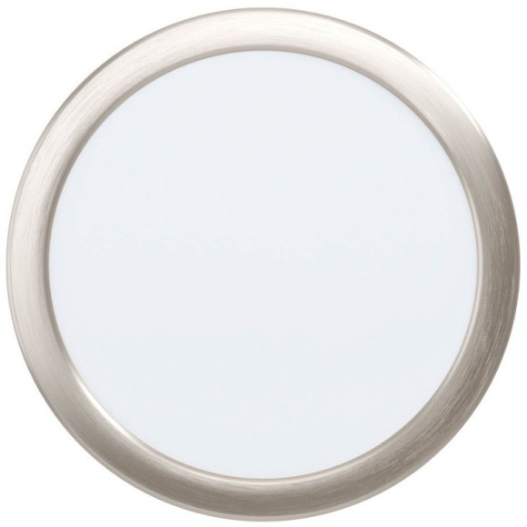 99155 Светодиодный встраиваемый светильник FUEVA 5, 17W (LED), ?216, ET26, 2100lm, 4000K, сталь, никель