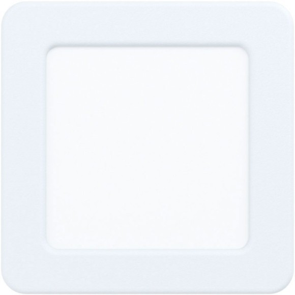 99178 Светодиодный встраиваемый светильник FUEVA 5, 5,5W (LED), 117х117, ET26, 700lm, 4000K, сталь, белый/