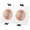 DK3072-WBR Встраиваемый светильник, IP 20, 10 Вт, GU5.3, LED, белый/бронзовый, пластик