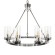 10437/570 LOFT IT CANDLELIGHT Подвесной светильник никелевый, 6 ламп E27, 240 Вт, металлическое основание, прозрачные стеклянные плафоны, Ø570 мм, высота 560 мм