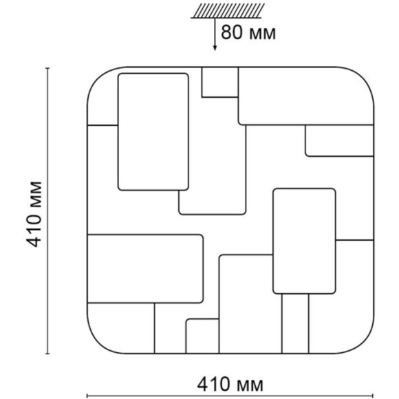 Настенно-потолочный светильник Sonex 2085/DL NORES IP43 светодиодный LED 48W