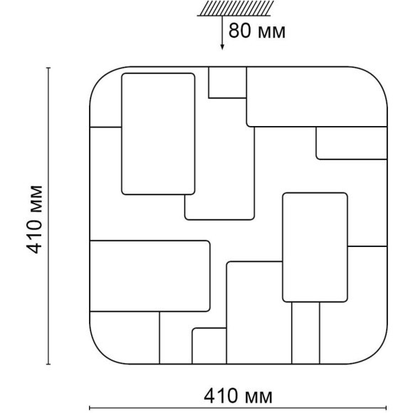 Настенно-потолочный светильник Sonex 2085/DL NORES IP43 светодиодный LED 48W