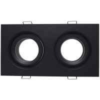 ST255.428.02 Св-к встр. Черный GU10 2*50W  IP65 L180xW90xH40 220V Без ламп Встраиваемые светильники
