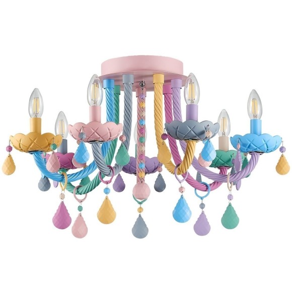 SL1700.782.07 Люстра потолочная ST-Luce Разноцветный E14 7*40W FIATA