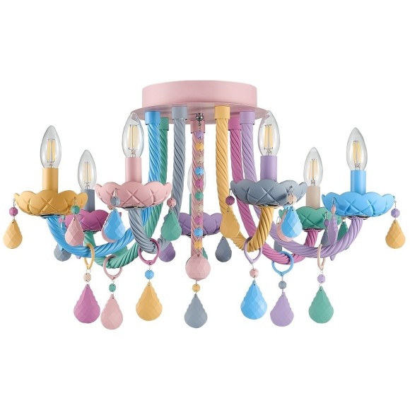 SL1700.782.07 Люстра потолочная ST-Luce Разноцветный E14 7*40W FIATA