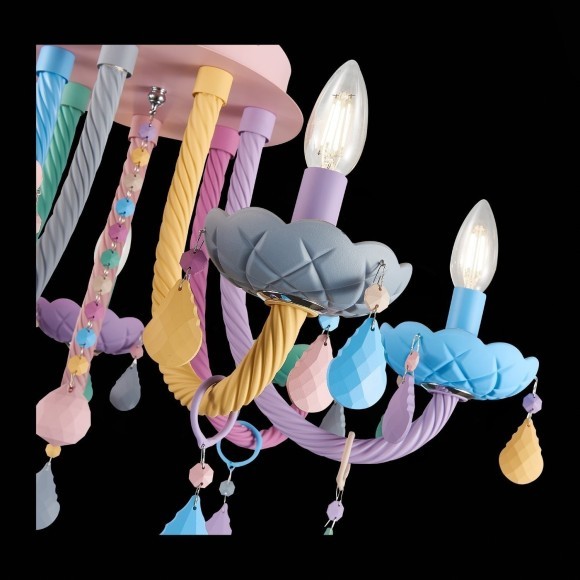 SL1700.782.07 Люстра потолочная ST-Luce Разноцветный E14 7*40W FIATA