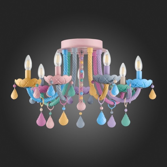 SL1700.782.07 Люстра потолочная ST-Luce Разноцветный E14 7*40W FIATA