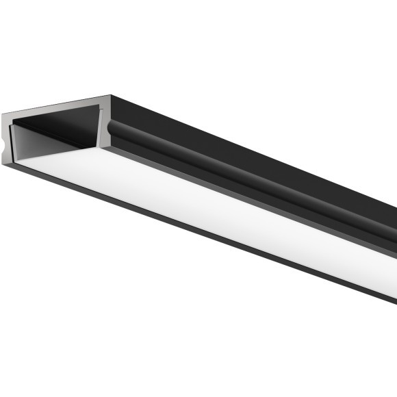 Алюминиевый профиль накладной 15x6 (Черный, 2 м), ALM-001-B-2M 631003 Алюминиевый профиль накладной 15x6 (Черный, 2 м), ALM-001-B-2M 631003