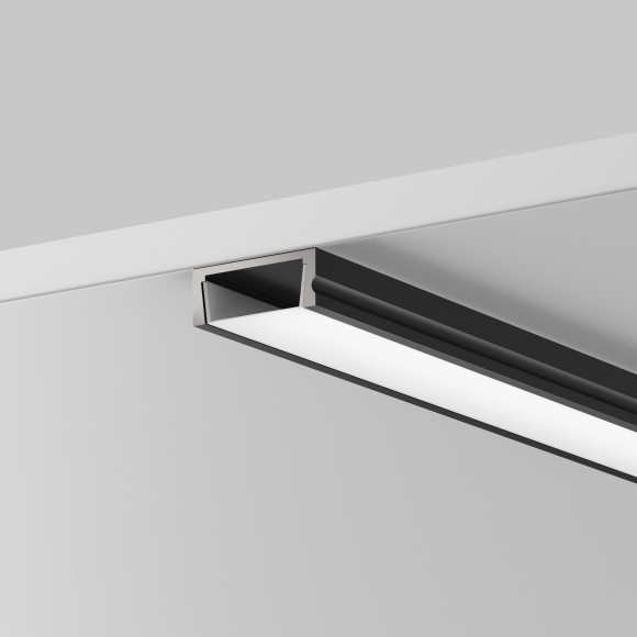 Алюминиевый профиль накладной 15x6 (Черный, 2 м), ALM-001-B-2M 631003 Алюминиевый профиль накладной 15x6 (Черный, 2 м), ALM-001-B-2M 631003