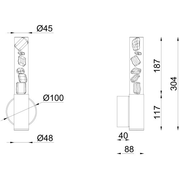 Бра Favourite 4760-1W Icecube