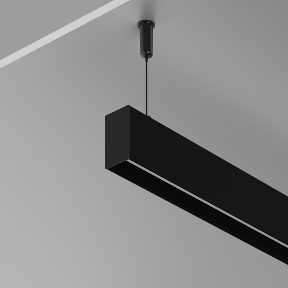Алюминиевый профиль накладной-подвесной 25x42 (Черный, 2 м), 633010 Алюминиевый профиль накладной-подвесной 25x42 (Черный, 2 м), 633010