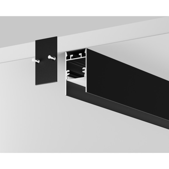 Алюминиевый профиль накладной-подвесной 25x42 (Черный, 2 м), 633010 Алюминиевый профиль накладной-подвесной 25x42 (Черный, 2 м), 633010