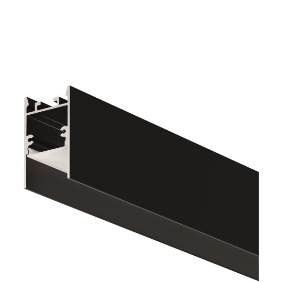 Алюминиевый профиль накладной-подвесной 25x42 (Черный, 2 м), 633010 Алюминиевый профиль накладной-подвесной 25x42 (Черный, 2 м), 633010