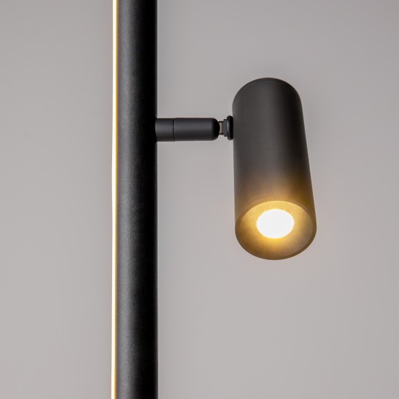 Светодиодный торшер с сенсорным диммером и поворотным плафоном 14Вт 800Лм 3000К Maytoni Thin MOD395FL-L28B3K