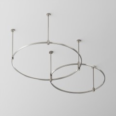 Готовая конструкция Maytoni Flarity круглая двухровневая D800мм + D650мм на жестких подвесах Medium TFC-Flar-M01-PT Готовая конструкция Maytoni Flarity круглая двухровневая D800мм + D650мм на жестких подвесах Medium TFC-Flar-M01-PT