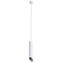 Подвесной светильник цилиндр Arte Lamp A1536SP-1WH PILON-SILVER под лампу 1xGU10 35W