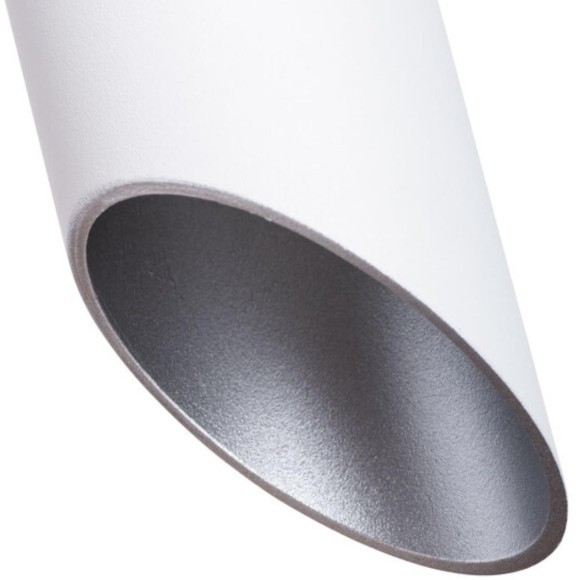 Подвесной светильник цилиндр Arte Lamp A1536SP-1WH PILON-SILVER под лампу 1xGU10 35W Подвесной светильник цилиндр Arte Lamp A1536SP-1WH PILON-SILVER под лампу 1xGU10 35W
