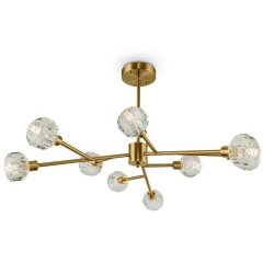 Потолочная люстра хрустальная Grace FR5114PL-09BZ Потолочная люстра хрустальная Grace FR5114PL-09BZ