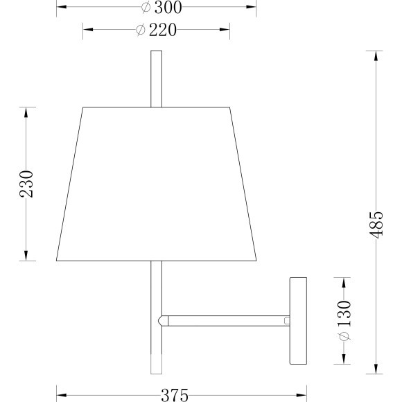 Бра Freya FR5118WL-01BS Sandy под лампу 1xE27 40W