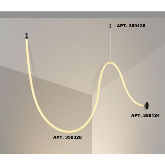 359328 KONST NT24 000 черный Светильник светодиодный IP20 LED 3000K 25W 170-265V 2420Лм RAMO